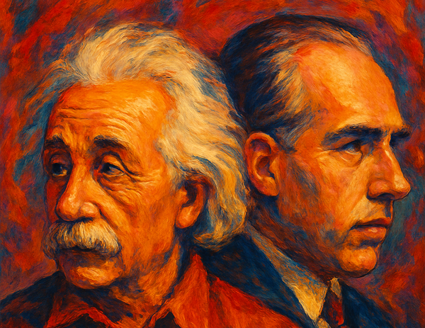 Using 10,000 atoms and 1 to probe the Bohr-Einstein debate